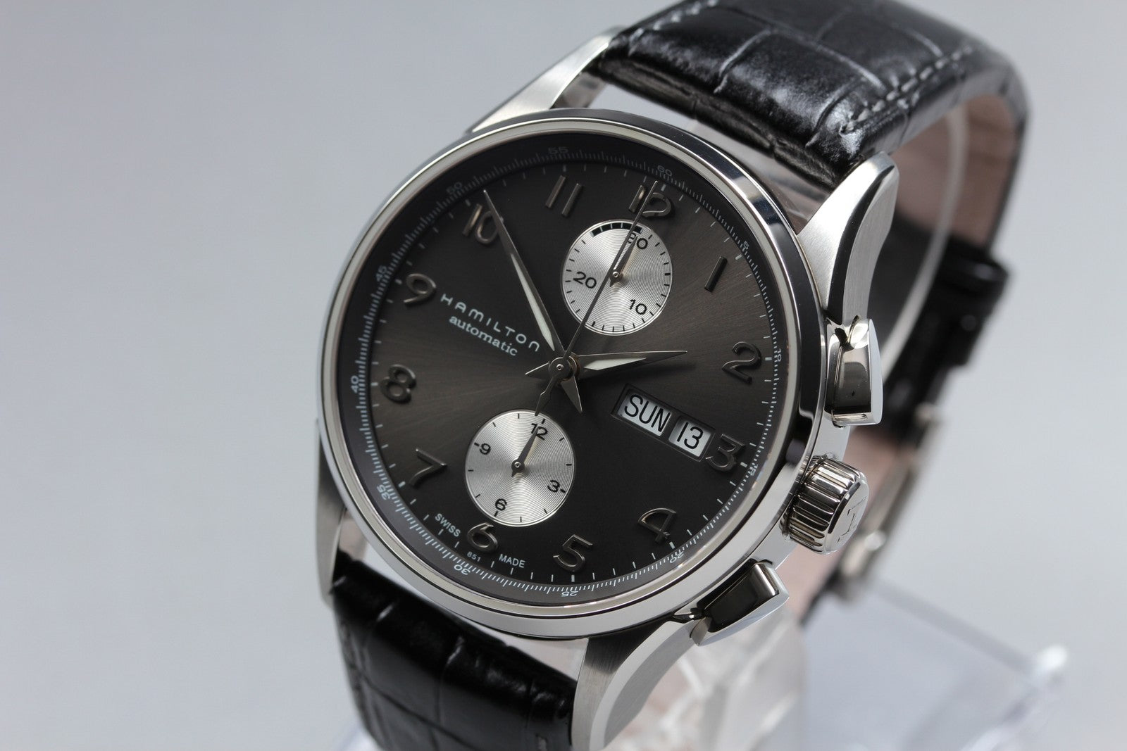 N MINT*Box Hamilton Jazzmaster H325760 Black Automatic Men’s Watch 40mm JAPAN