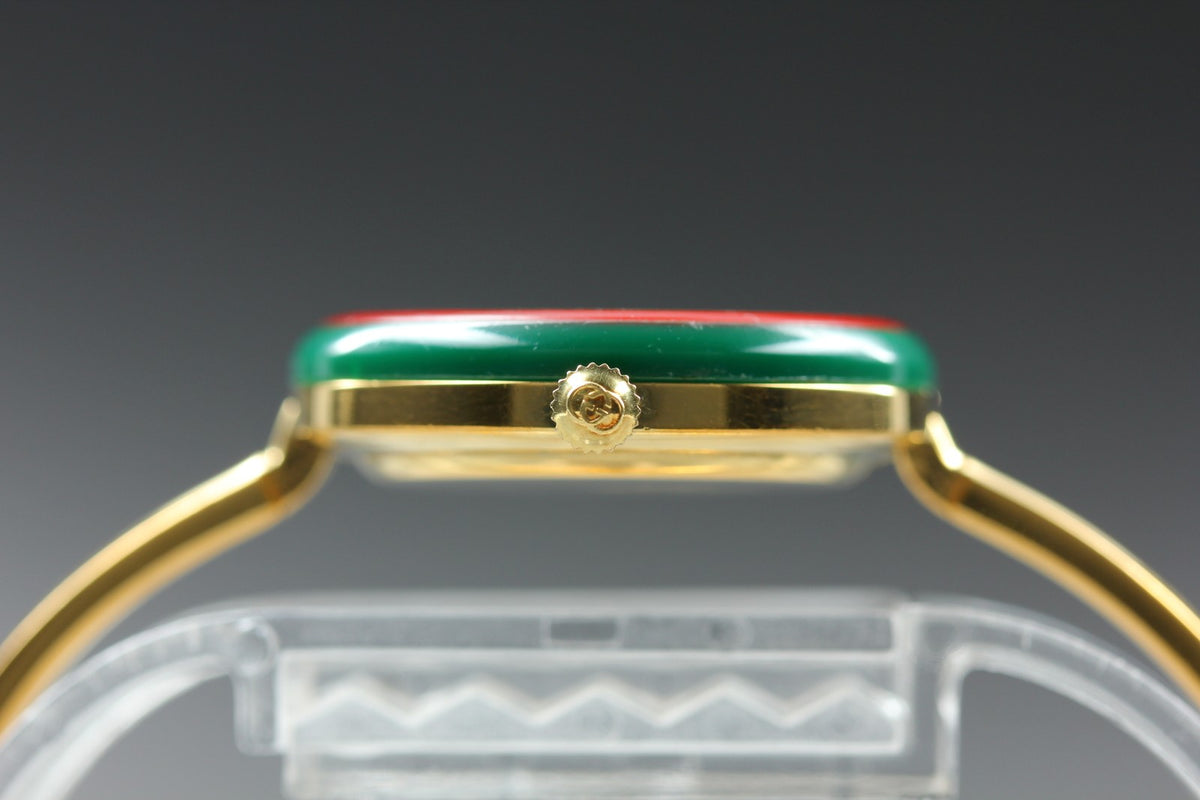 New Batt GUCCI Change Bezel 11/12.2 12Color Women's Quartz Watch 25mm From JAPAN