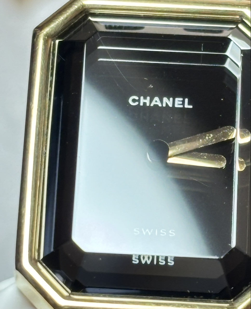 [Exc+5 Box] CHANEL Premiere L Size Black Dial 20mm Gold Quartz Women’s Watch