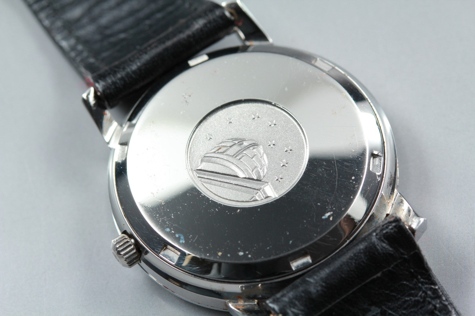 Vintage OMEGA Constellation 168.018 Automatic Silver Men's Watch 35mm JP Exc+5
