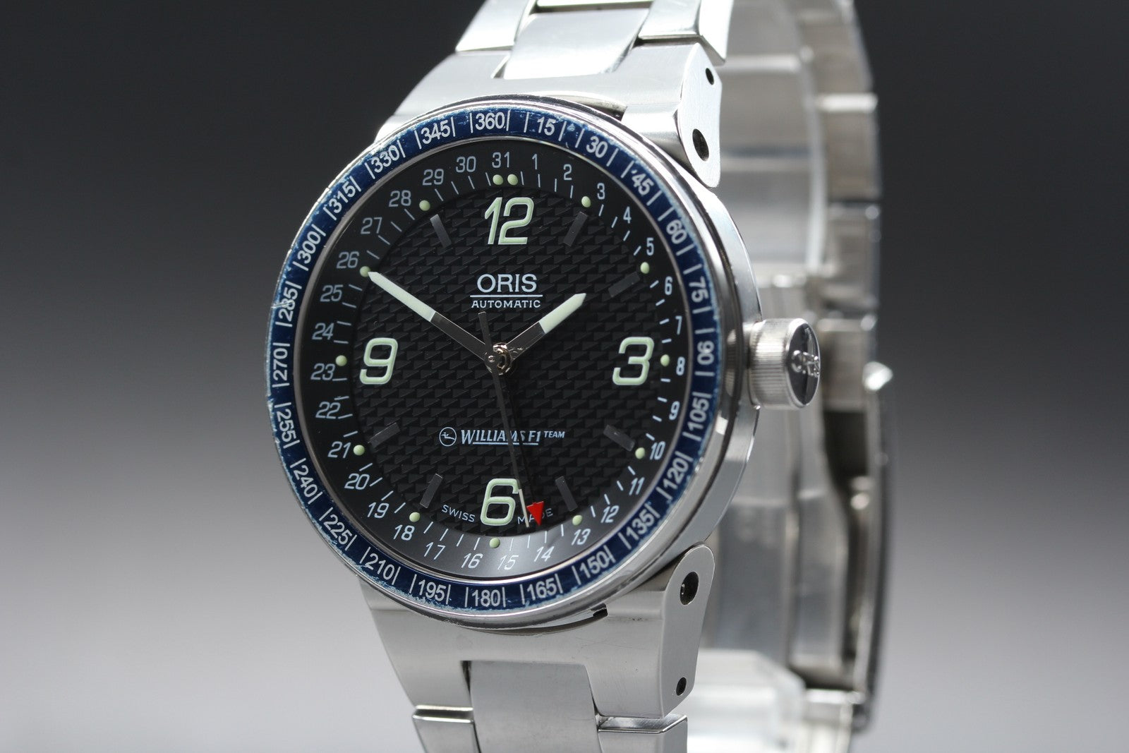 ORIS Williams F1 Team Pointer Date 7585 Automatic Men's Watch 42mm JAPAN Box