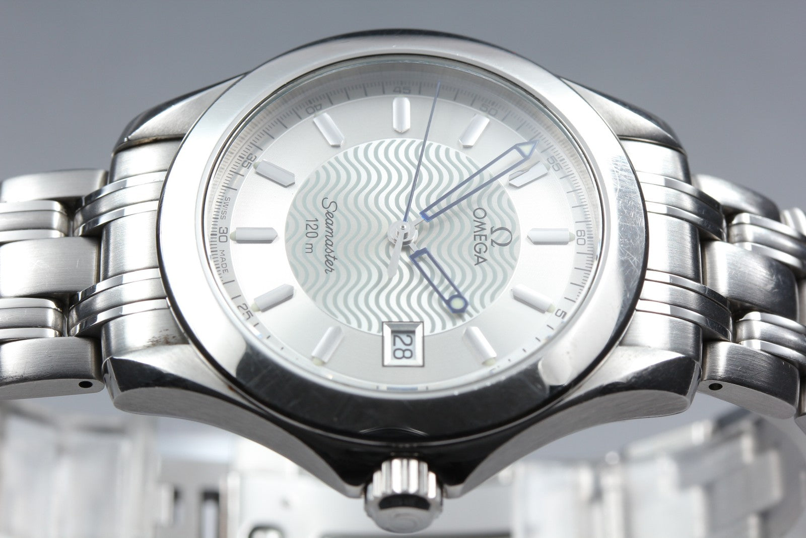 OMEGA Seamaster 120m 2511.31 / 196.1501 Cal.1538 Silver Quartz Mens Watch [Box]