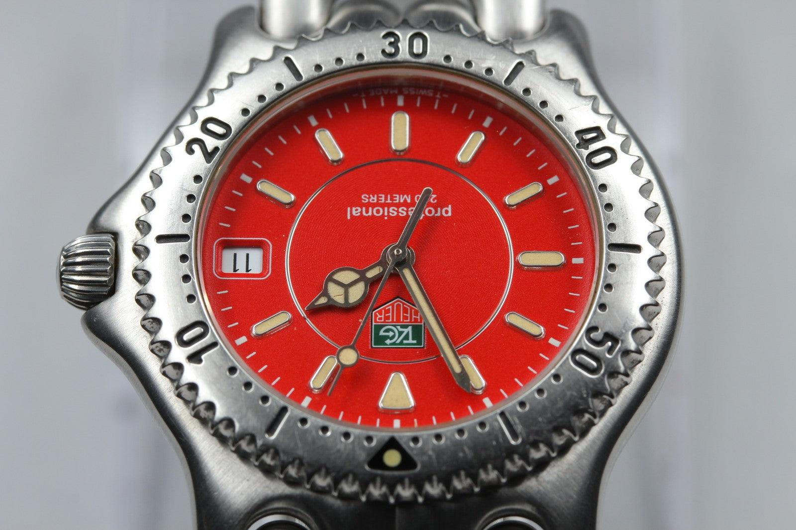 TAG HEUER S/el Professional 200M WG111C Red Dial 39mm Men's Quartz Watch