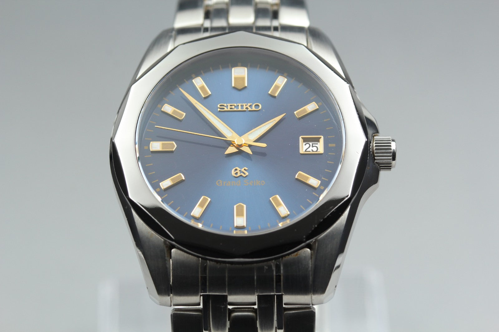 [Exc+5] Grand SEIKO GS 8J56-8000 SBGF003 Blue 36mm Men's Quartz Watch JAPAN