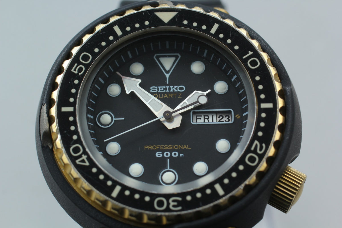 [Exc+4] SEIKO Professional Divers 7549-7000 SPYF018 600m Qz Men's Watch JAPAN