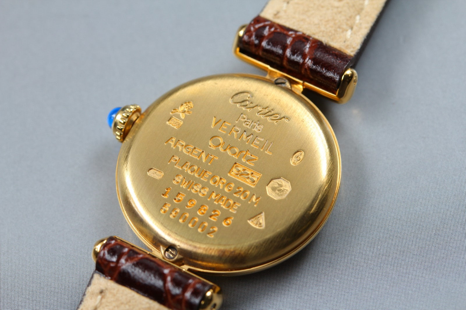 Vintage [Near MINT-] Cartier Must Colisee Vermeil 590002 Women's Quartz Watch