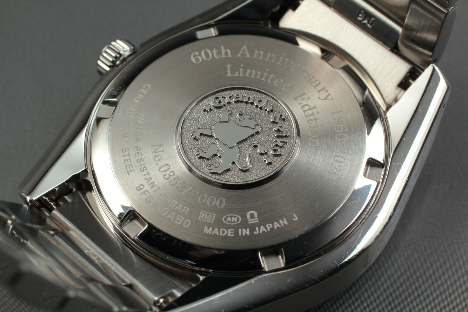 [Exc+5] GRAND SEIKO SBGP015 9F85-0AB0 60th Anniversary Limited Men's Watch Japan