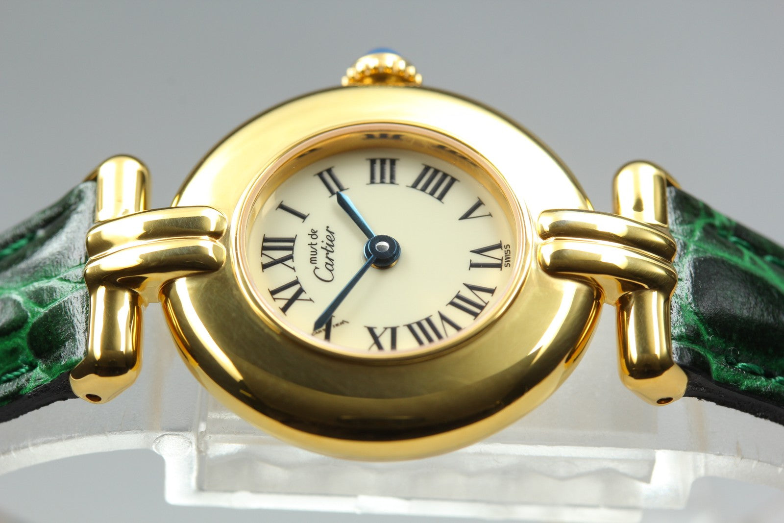 Vintage [Near MINT- Box] Cartier Must Colisee Vermeil 590002 Women's Qz Watch