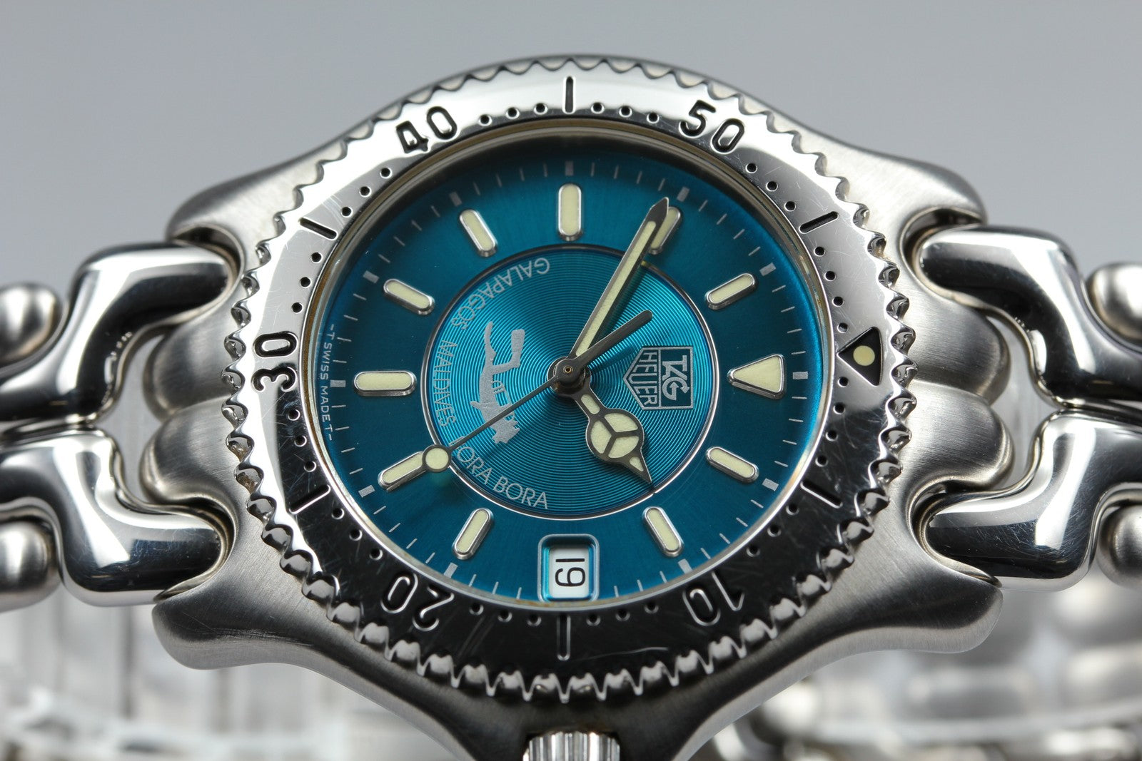 Rare Limited Edition TAG HEUER SEL WG111K Quartz Green Men's Watch 36mm JP Box