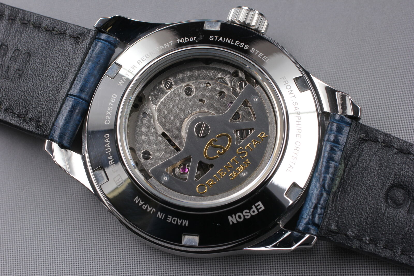 [Near MINT Box] ORIENT STAR F6R4-UAA0 Automatic Blue Dial Men's Watch From JAPAN