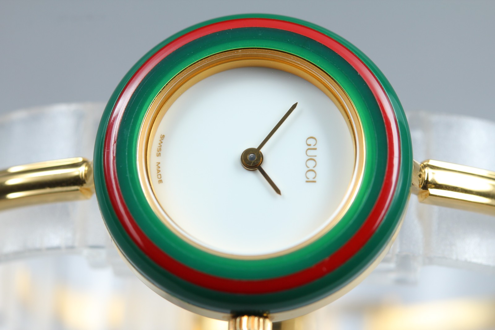 New Batt Gucci Change Bezel 11/12.2 12Color Women's White Quartz Watch JAPAN