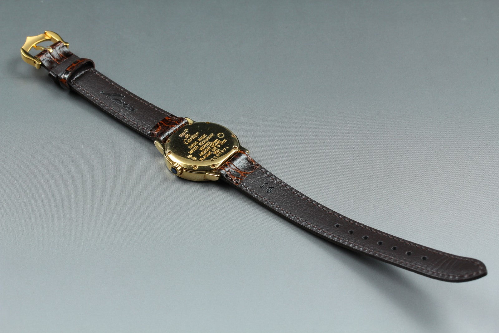 Vintage Cartier Must Ronde de Cartier 1801 Brown 27mm Women's Quartz Watch [Box]