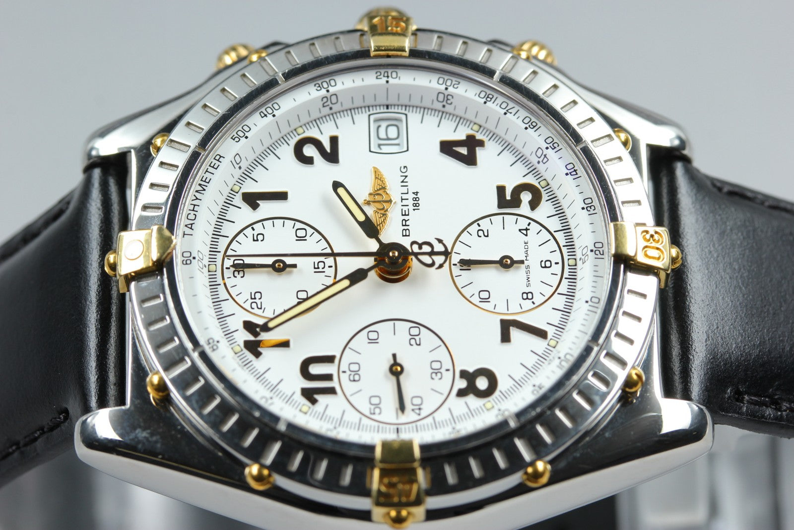 BREITLING Chronomat B13050.1 White Black 39mm Chronograph AT Men's Watch [w/Box]