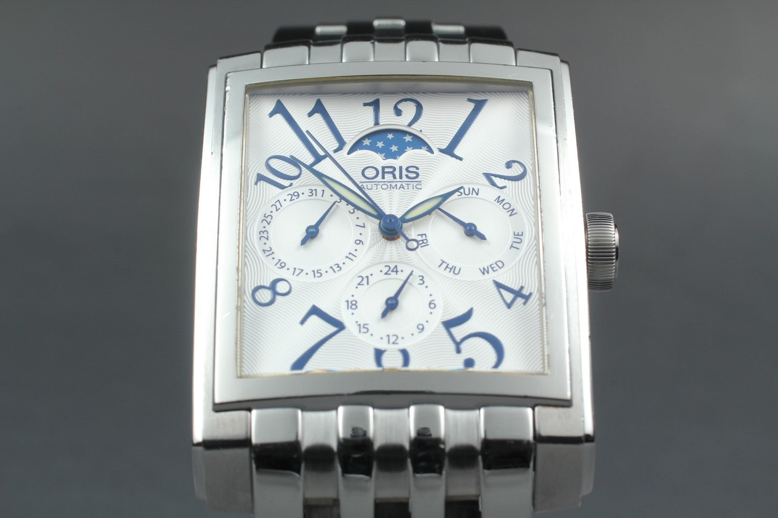 [Exc+5] ORIS Rectangular Complication 7658 Moon Phase 33mm Automatic Men's Watch