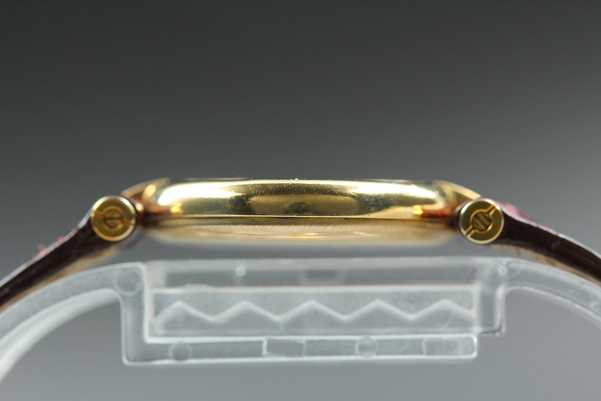 Cartier Must de Cartier Vendome 24mm Red Gold Women's Qz Watch Vintage [Pouch]