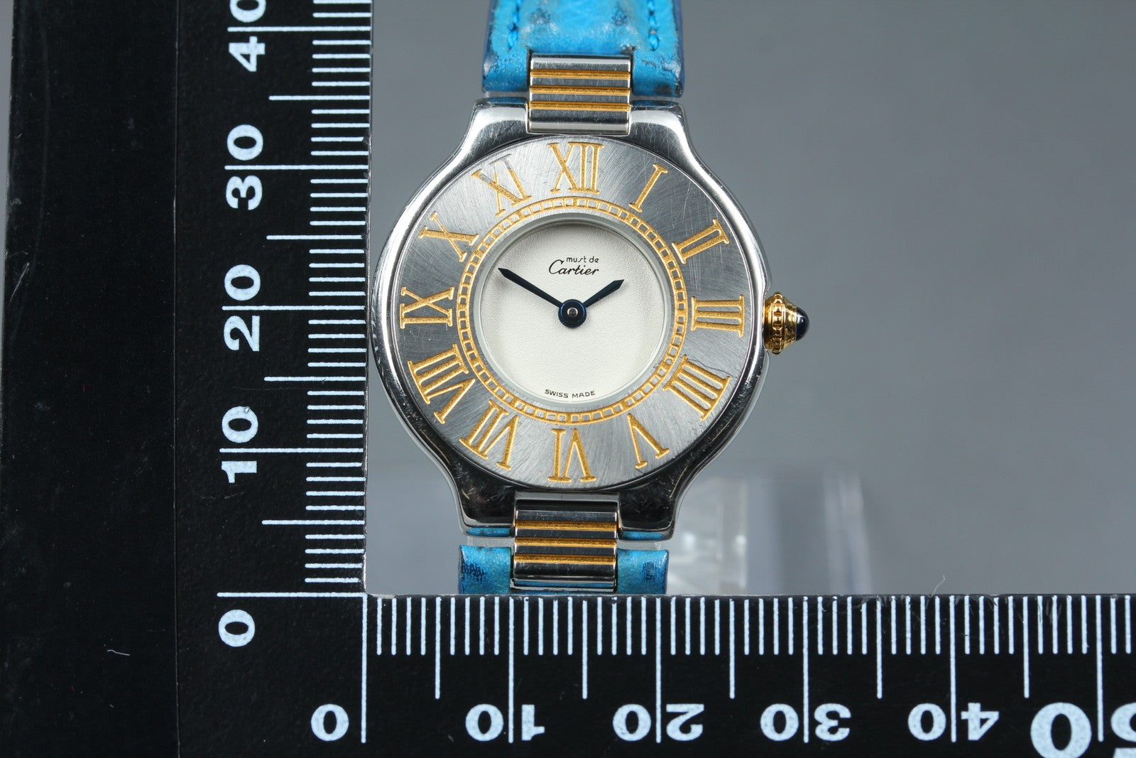 New Batt Cartier Must de Cartier 21 125000P Quartz Women's Watch From JAPAN Box
