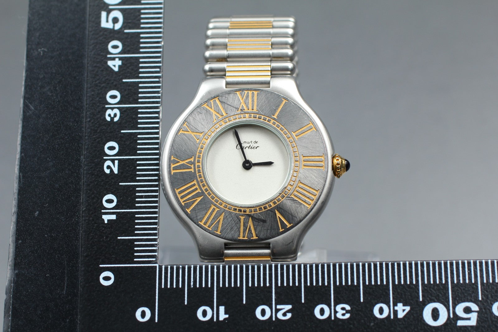 Vintage [Exc+4] Cartier Must de Cartier 21 30mm Unisex Quartz Watch From JAPAN