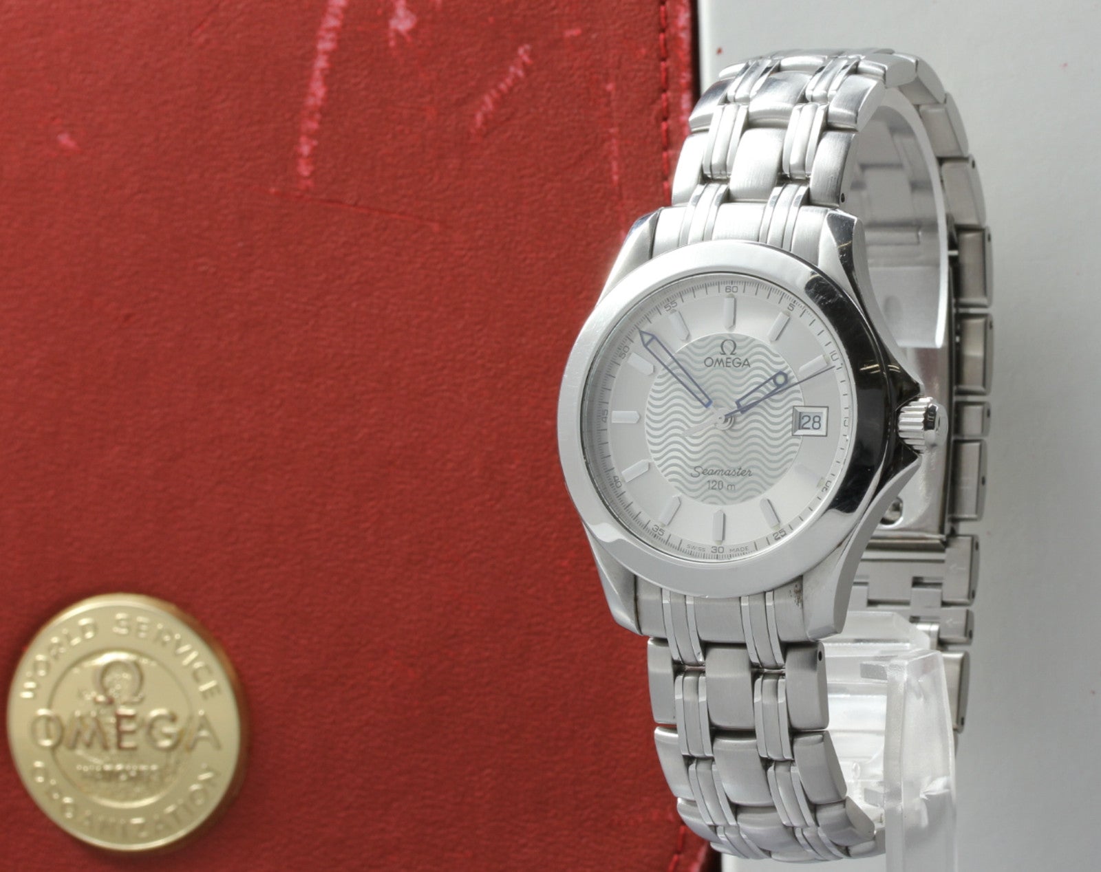 OMEGA Seamaster 120m 2511.31 / 196.1501 Cal.1538 Silver Quartz Mens Watch [Box]