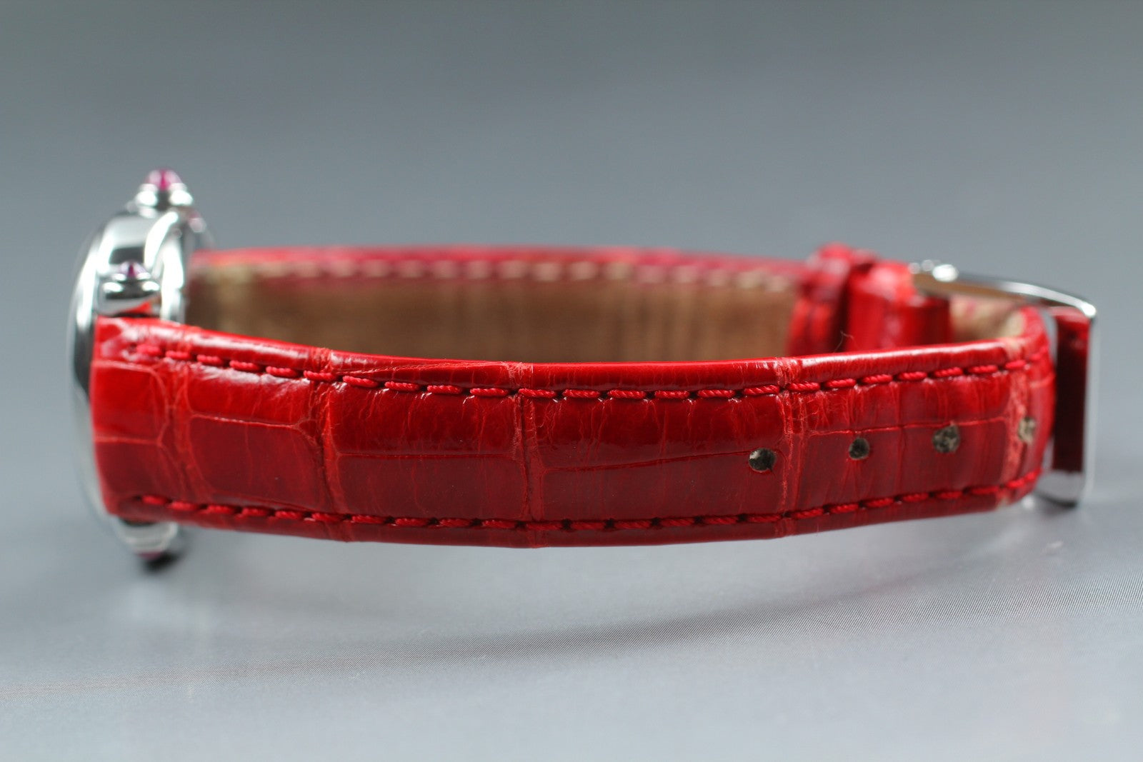 [Exc+5 Box] Chopard Happy Sport 27/8245-21 Red Diamond Quartz Women’s Watch