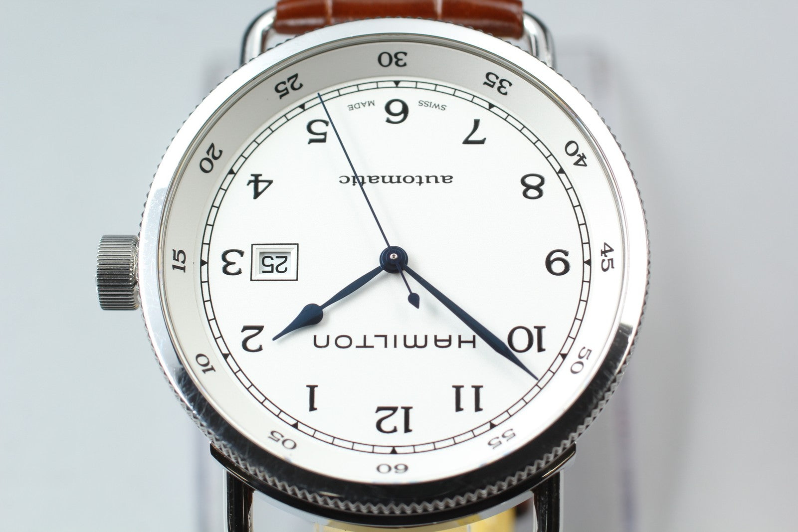 Hamilton Khaki Pioneer H777150 43mm White Dial Brown Automatic Men's Watch [Box]