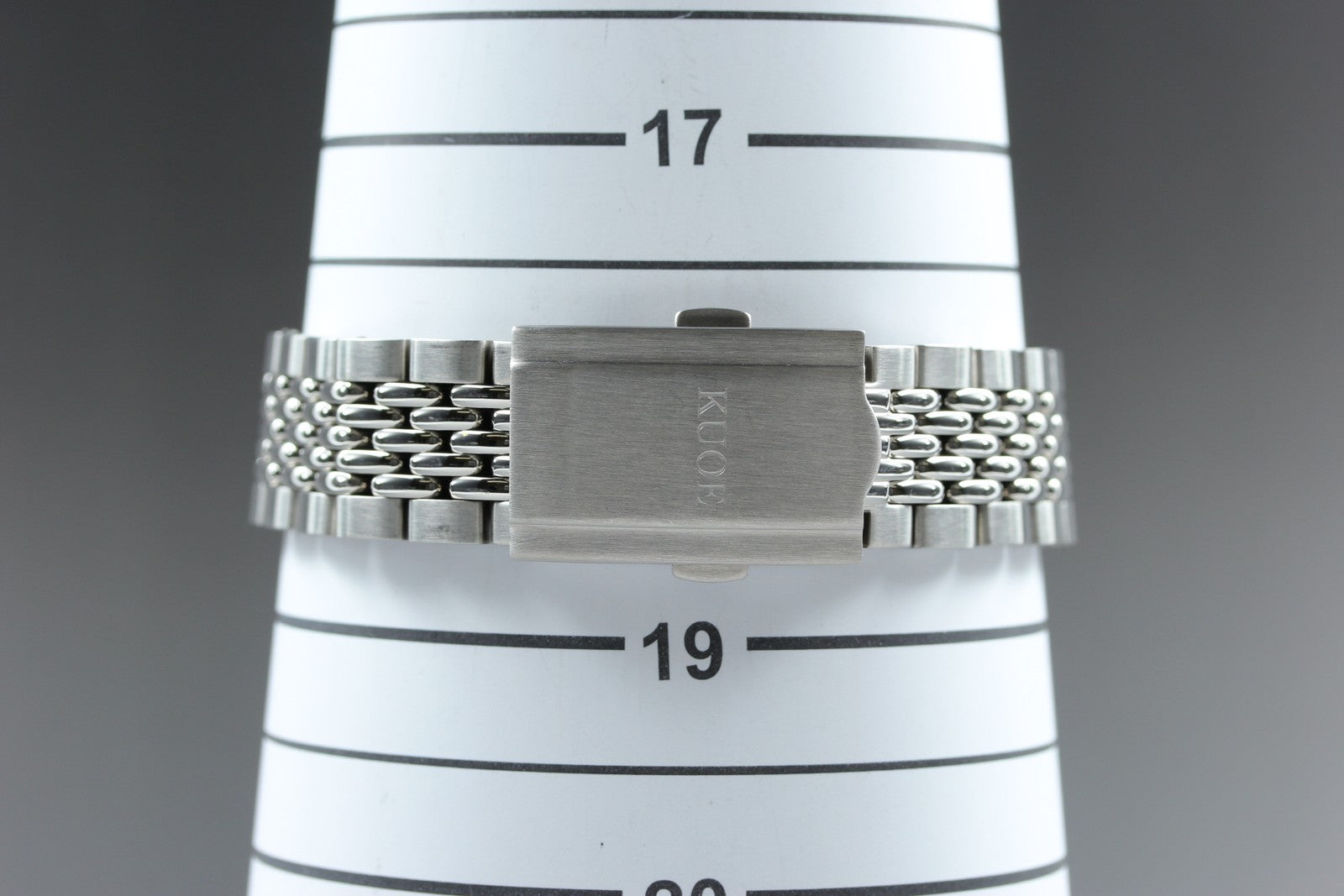 KUOE KYOTO OLD SMITH 90-007﻿ Silver 34mm Small Second Automatic Mens Watch JAPAN