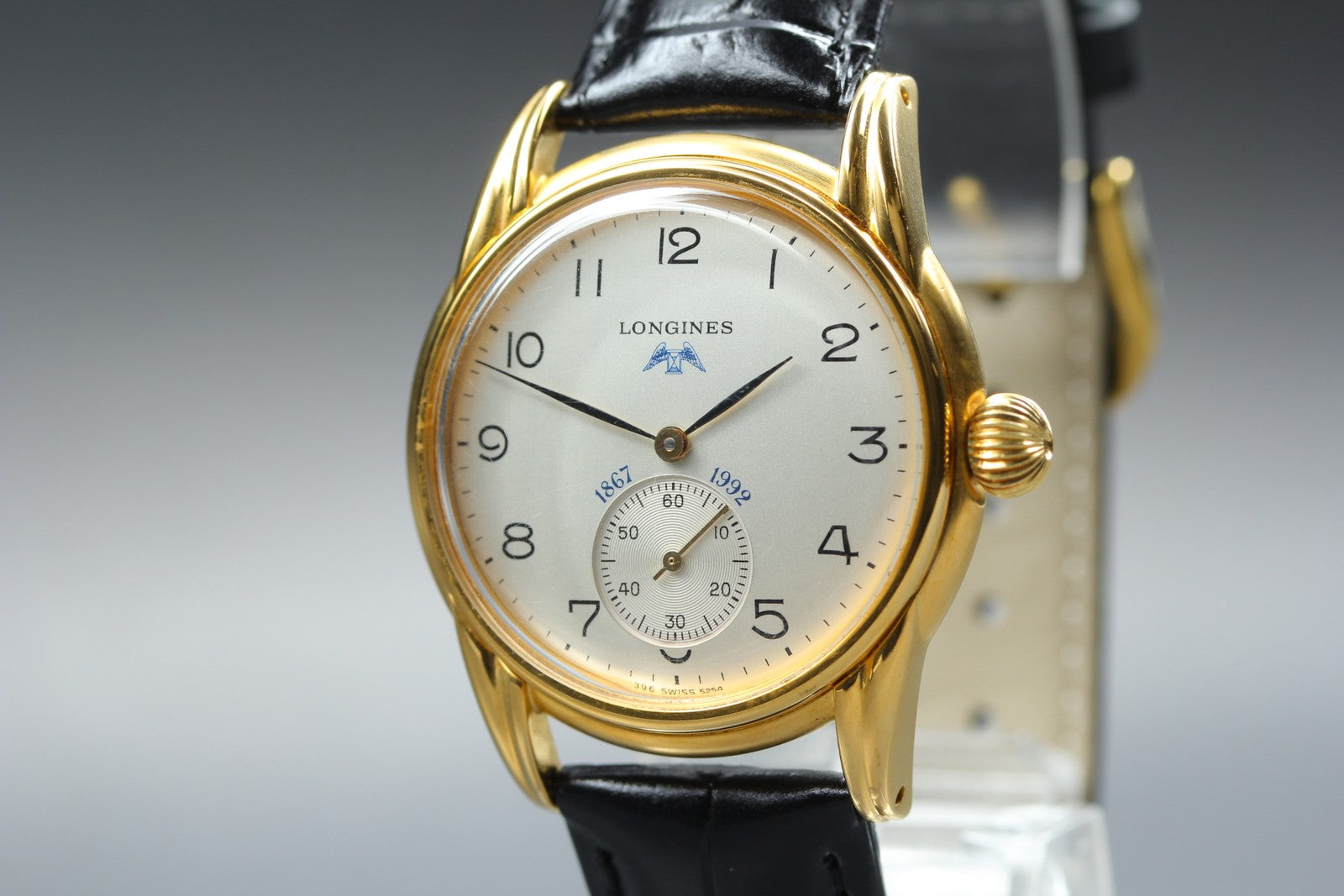 Vintage LONGINES Longines 125th Anniversary 5254 Manual Men's Watch 33mm JAPAN