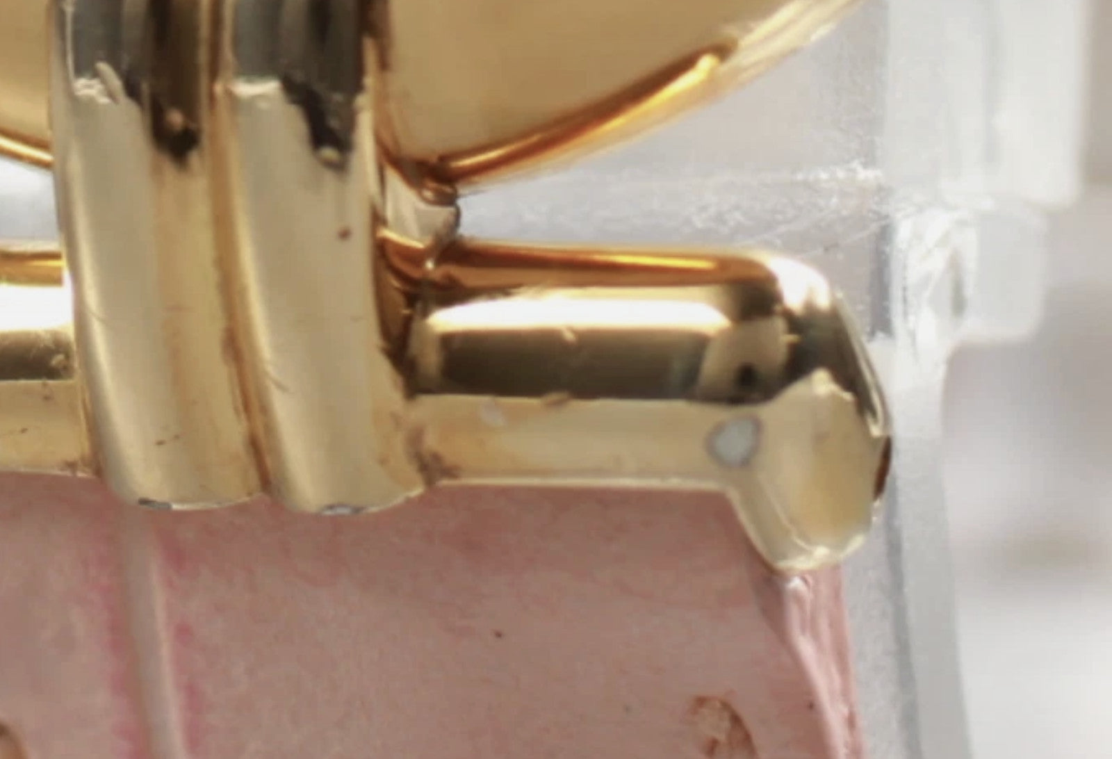 Vintage [Exc+5] Cartier Must Colisee Vermeil 590002 Gold Pink Women's Qz Watch