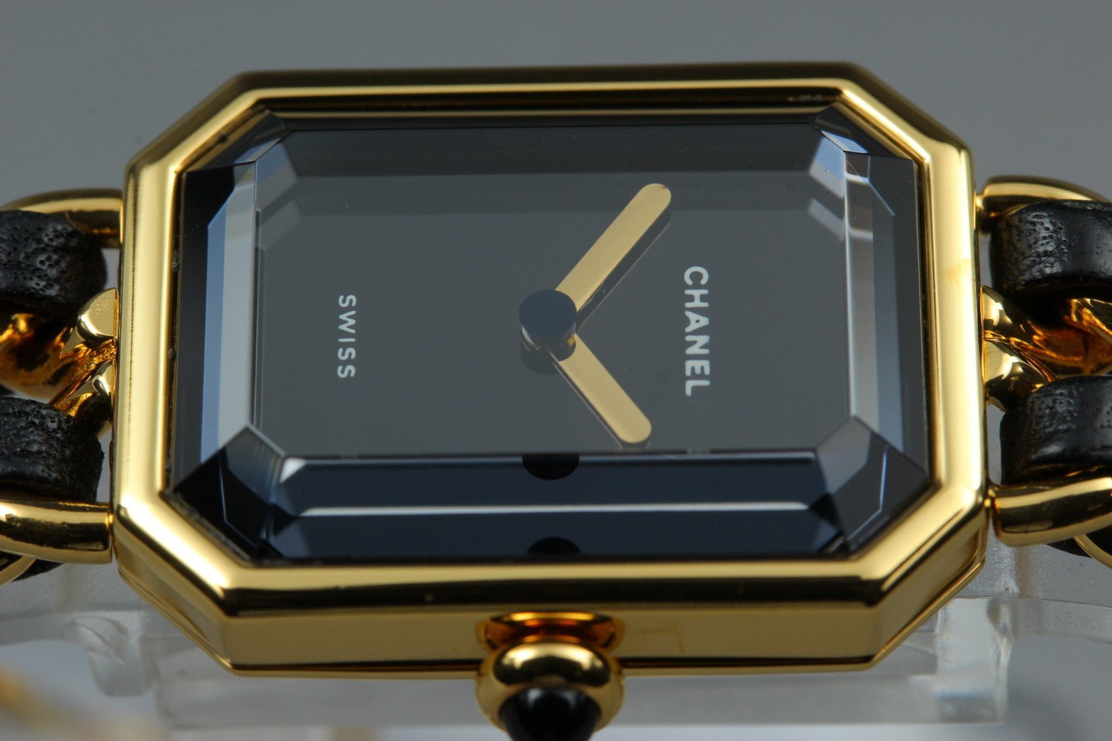 CHANEL Premiere L Size Black Dial Gold 20mm Quartz Women’s Watch [w/Box]