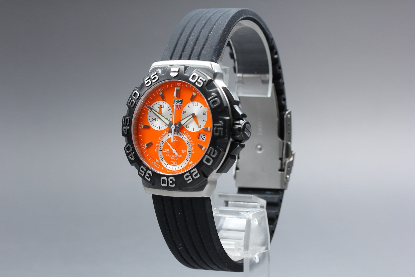 TAG Heuer Formula 1 CAH1113 Quartz Orange Chronograph Men's Watch 40mm JAPAN