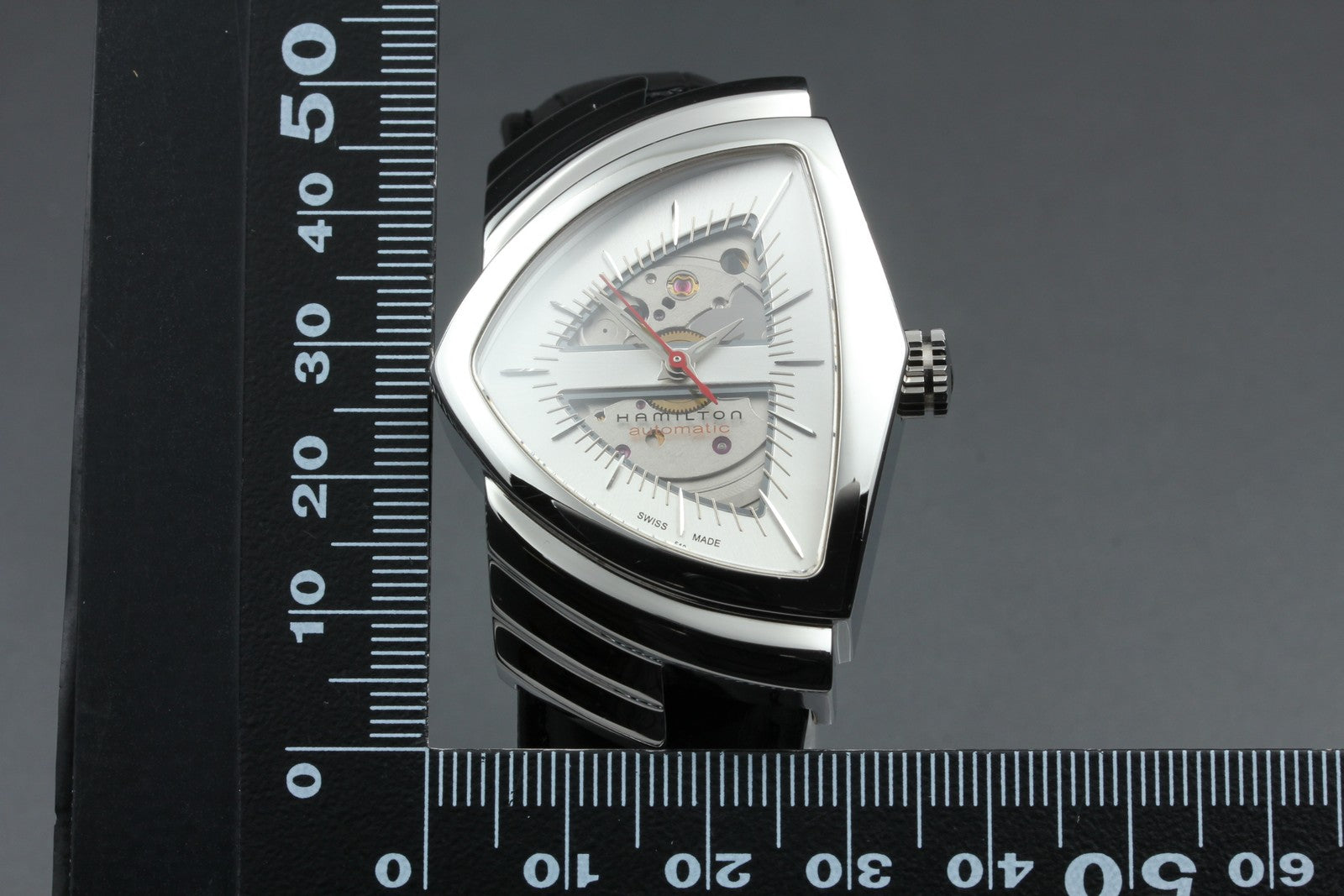 [Near MINT] Hamilton Ventura H245150 Automatic Silver Men's Watch 35mm JAPAN Box