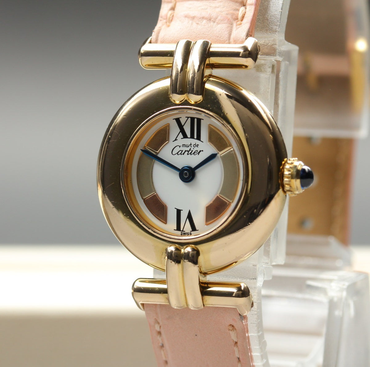 Cartier Must Colisee Vermeil 590002 Pink Gold Women's Quartz Watch Vintage