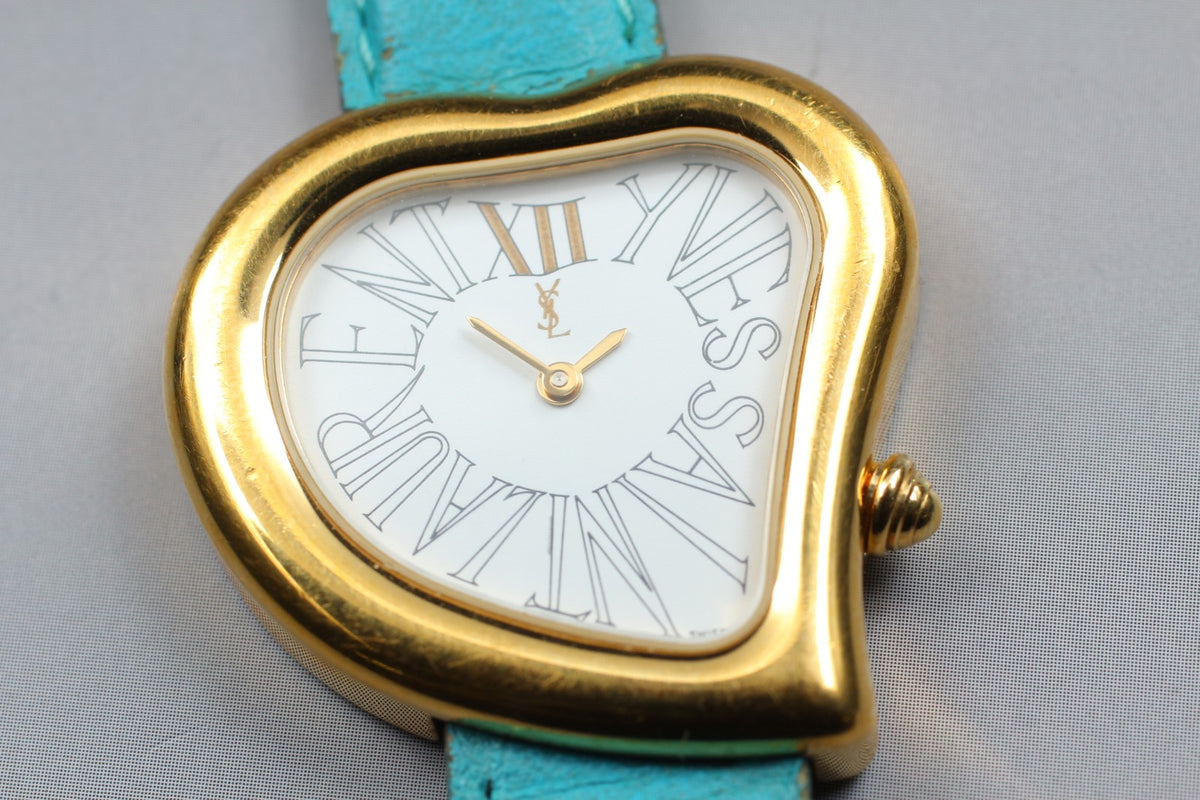 Yves Saint Laurent Heart Gold Women's Watch Quartz 31mm JAPAN Box