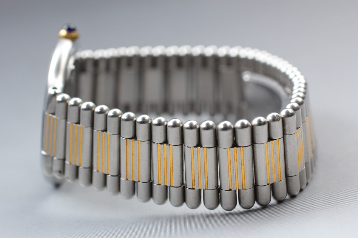 Vintage Cartier Must de Cartier 21 31mm Silver Gold Unisex Quartz Watch Pouch