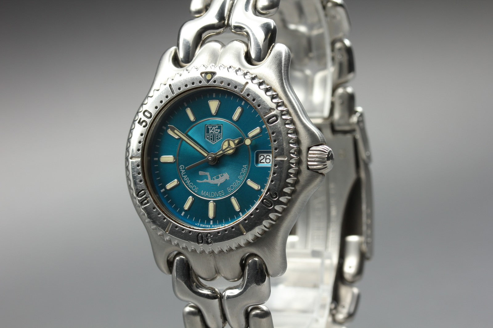 Limited Edition TAG HEUER SEL "Teal" Bora Bora WG111K Quartz Men's Watch 36mm JP