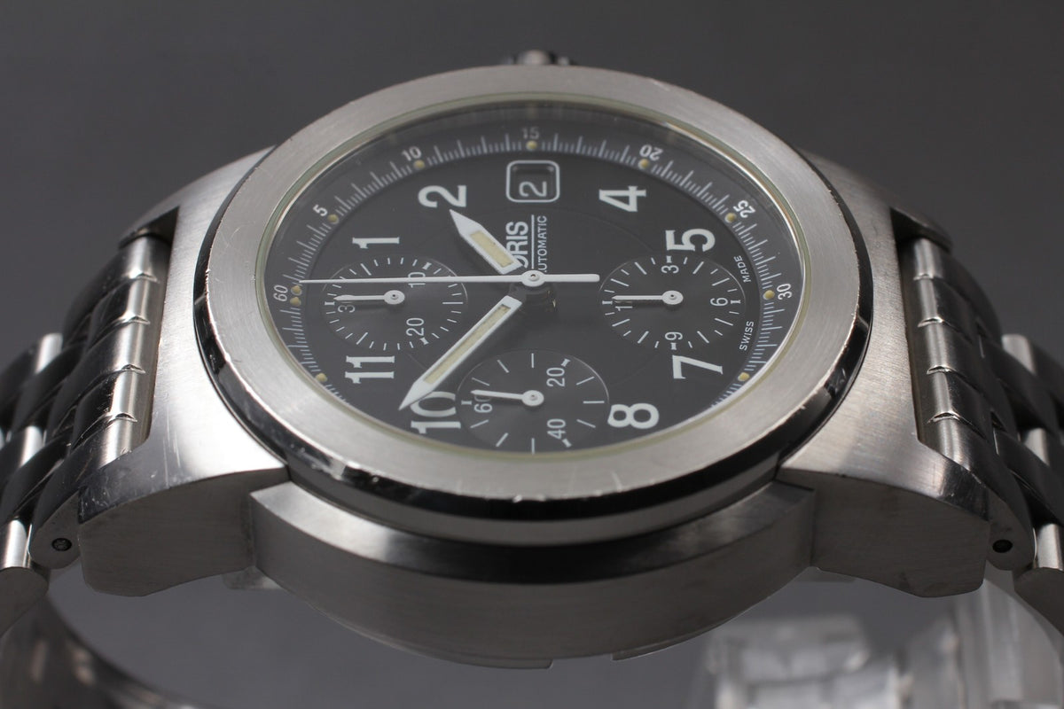 [Exc+5] ORIS Big Crown 7511 Automatic Chronograph Black Dial Silver Men's Watch