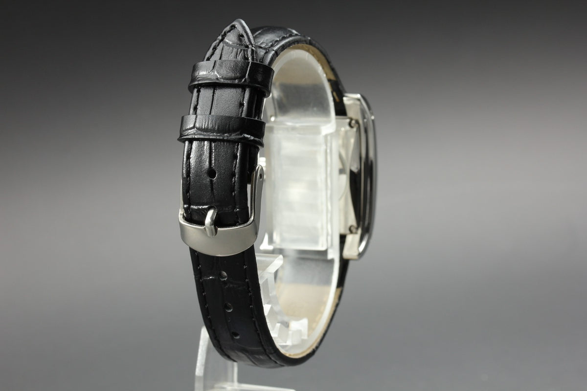 ORIS Rectangular 7526 Automatic Date Silver Dial Men's Watch 24mm From JAPAN