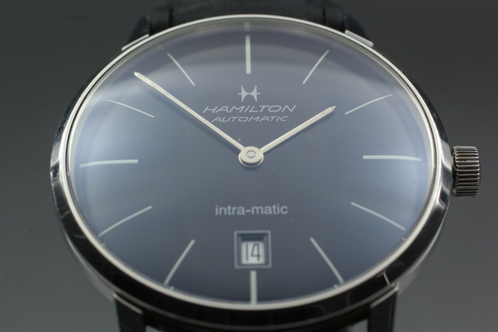 Hamilton Intra-Matic H384551 Black Automatic Men's Watch 38mm JAPAN Box