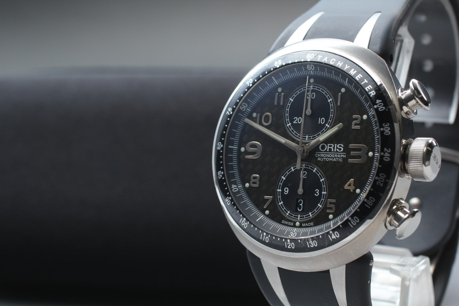 Limited [Exc+5] ORIS Williams TT3 Chronograph 7587 Black Automatic Men's Watch