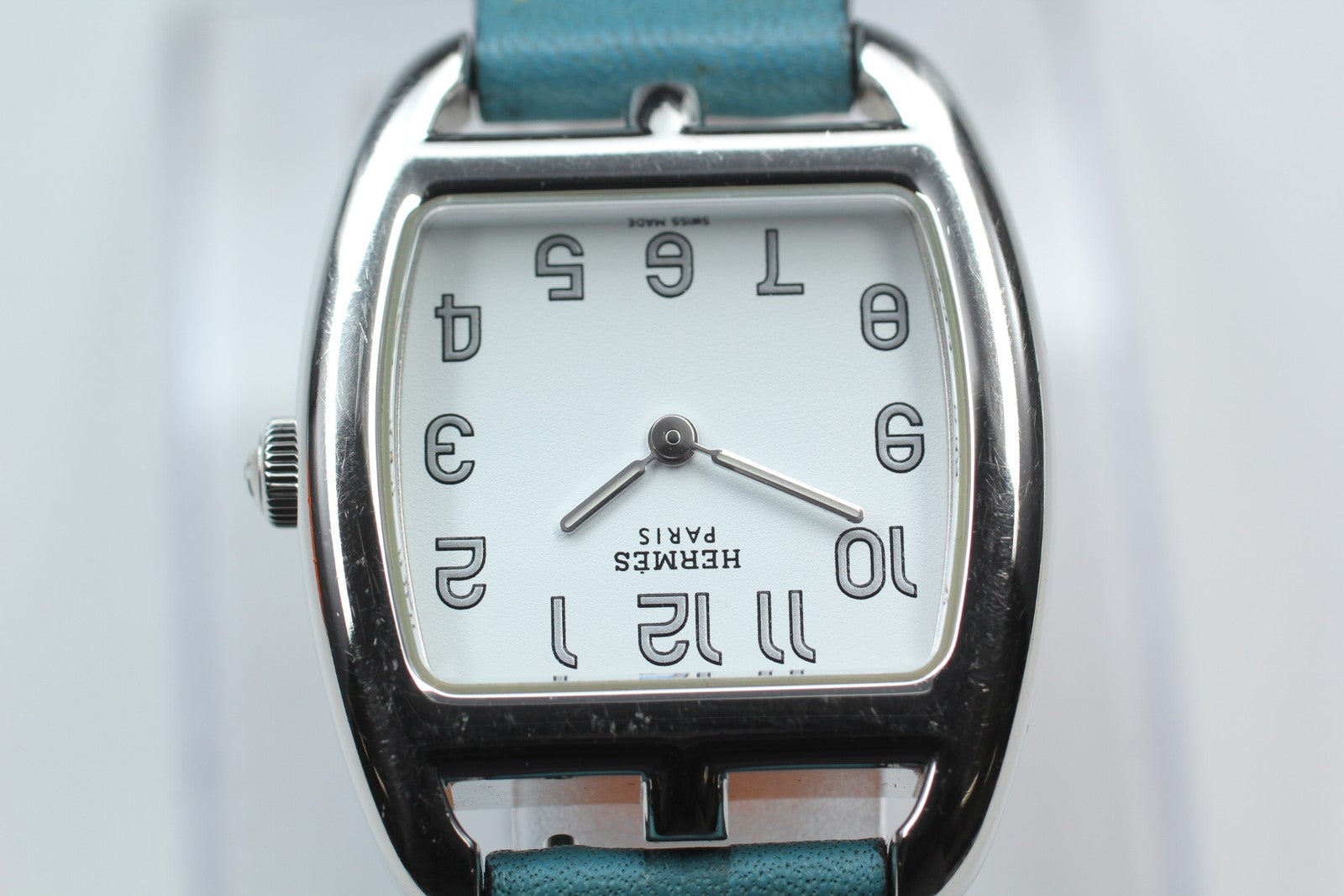 New Batt* HERMES Cape Cod Double Tour CT1.210 Quartz White Women's 27mm JAPAN