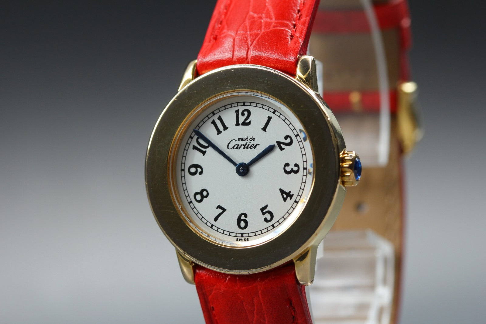 Vintage Cartier Must Ronde de Cartier 1801 Red Gold 27mm Women's Quartz Watch