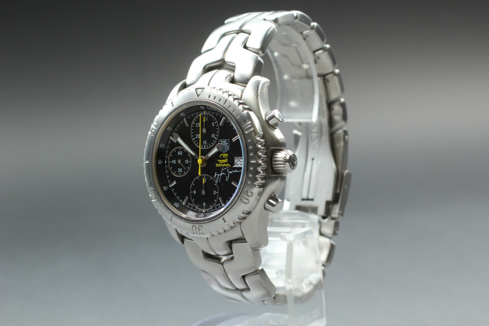 Limited TAG HEUER Link Ayrton Senna CT2115 Automatic Men's Watch 42mm JP