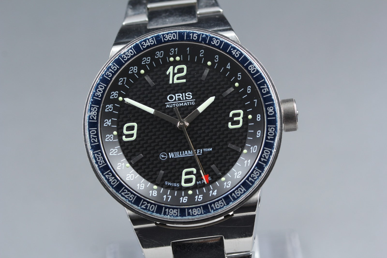 ORIS Williams F1 Team Pointer Date 7585 Automatic Men's Watch 42mm JAPAN Box