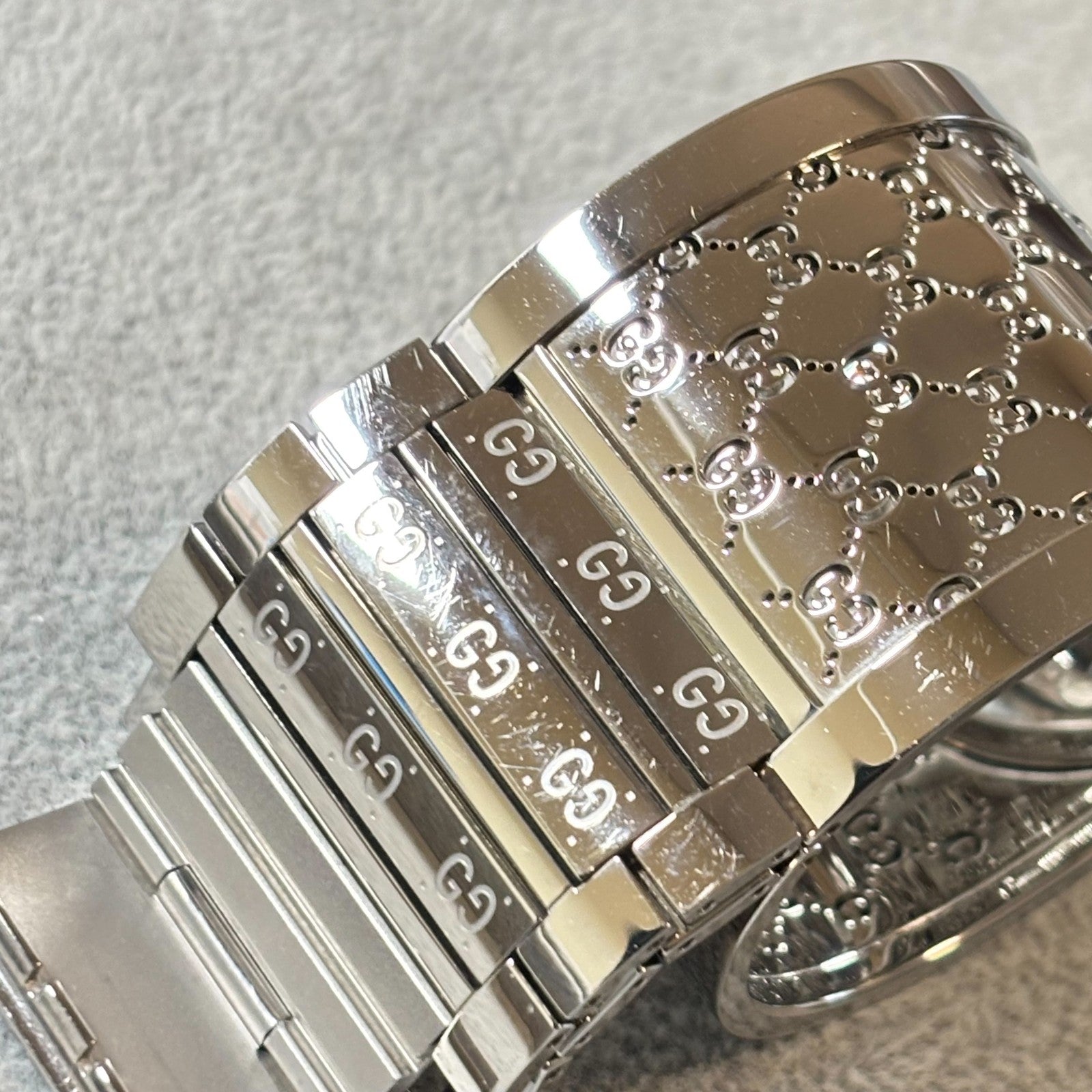 [Exc+5 Box] GUCCI 112 Twirl Diamond Brown Dial YA112416 Woman's Quartz Watch