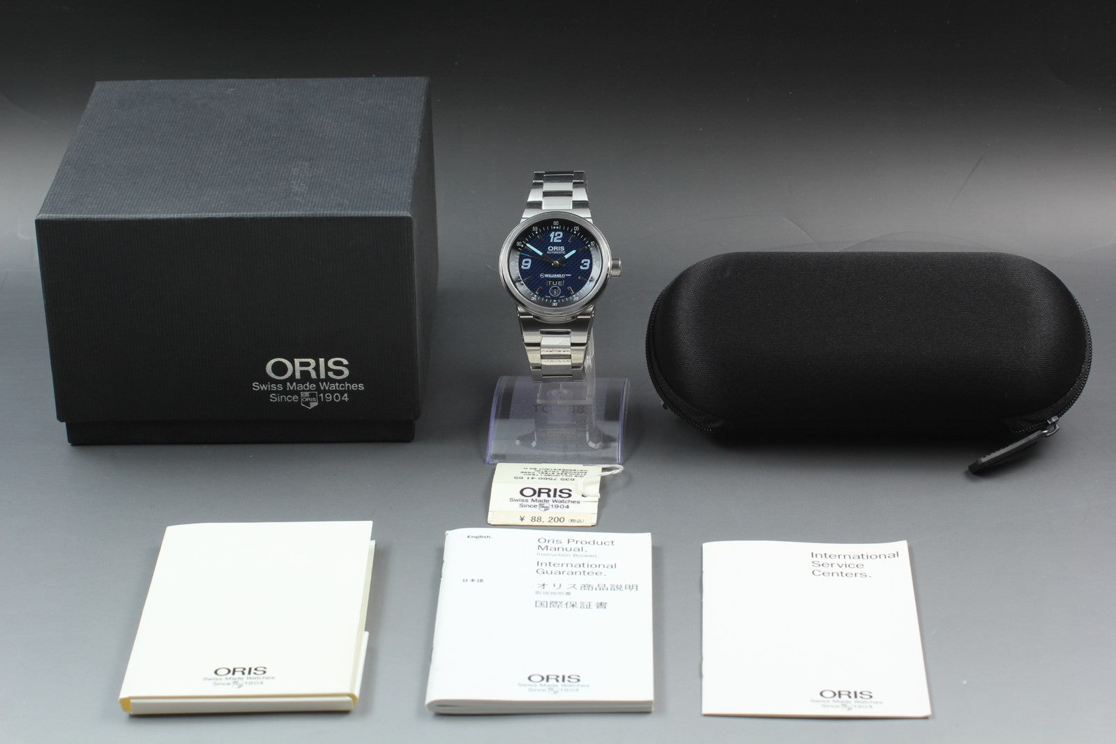 ORIS Williams F1 Team Day Date 7560 Automatic Blue Dial Automatic Men's Watch