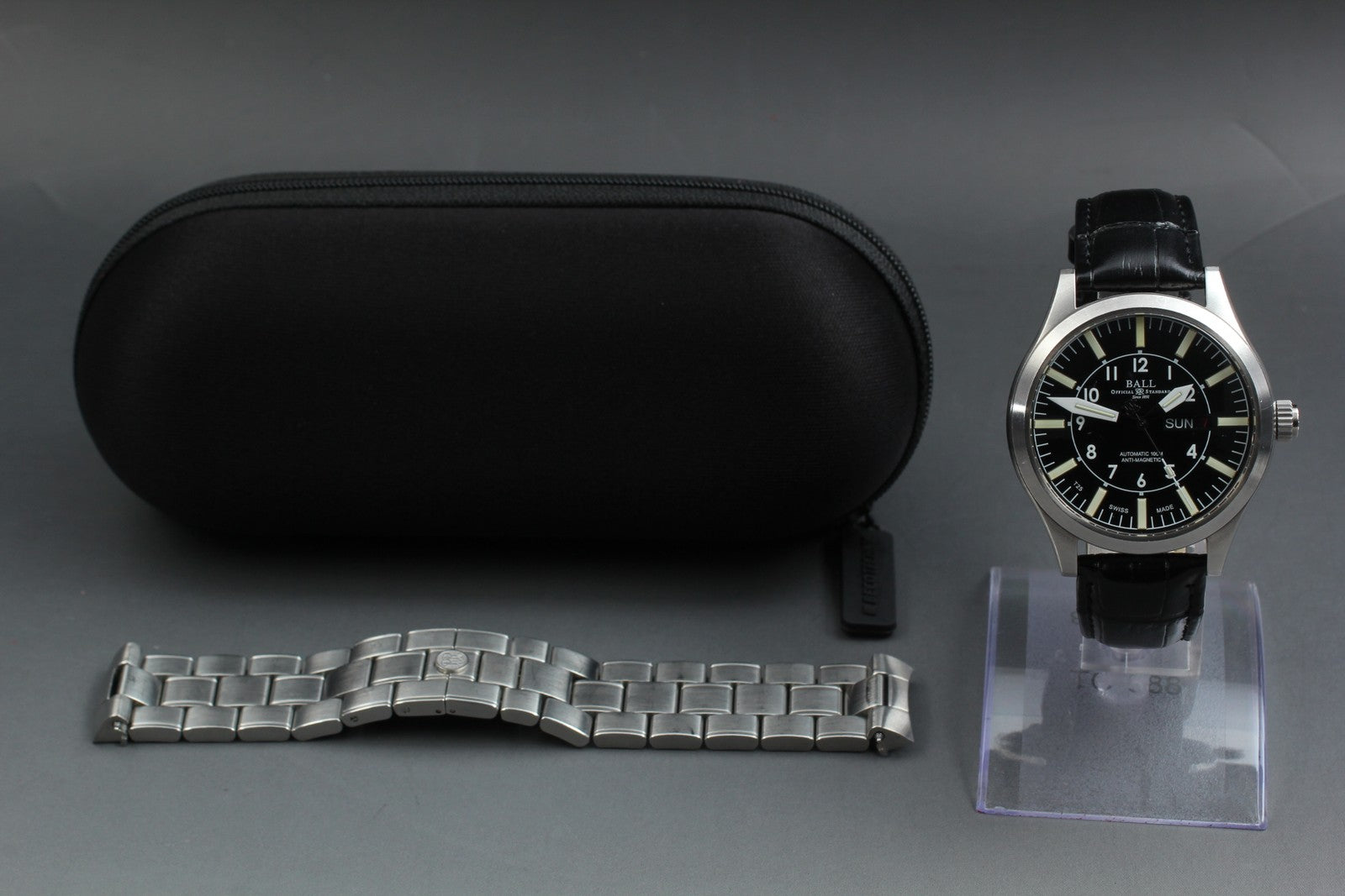 Ball Engineer Master II Aviator NM1086C Automatic Black Men's Watch 44mm JAPAN