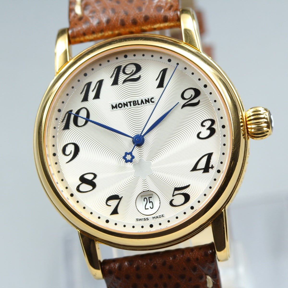 MONTBLANC Meisterstuck 7042 Silver Dial Quartz Men's Watch 35mm JAPAN Box