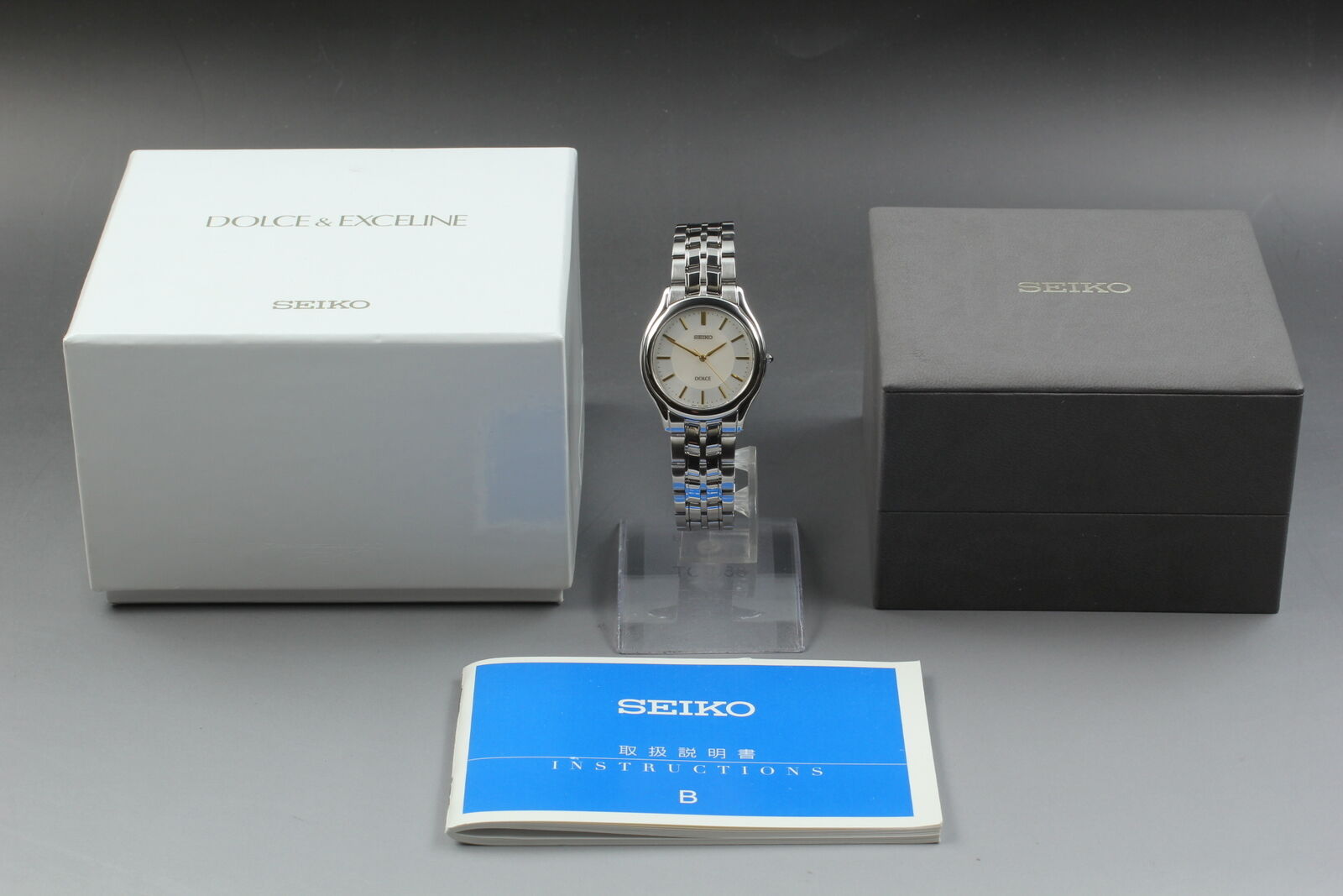 New Battery [N MINT Box] SEIKO Dolce 8J41-6030 SACL009 Men's Watch Quartz JAPAN