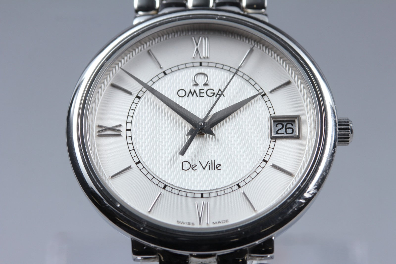 [Exc+5] Omega De Ville Prestige 396.2532 Cal.1532 Silver 33mm Quartz Men's Watch