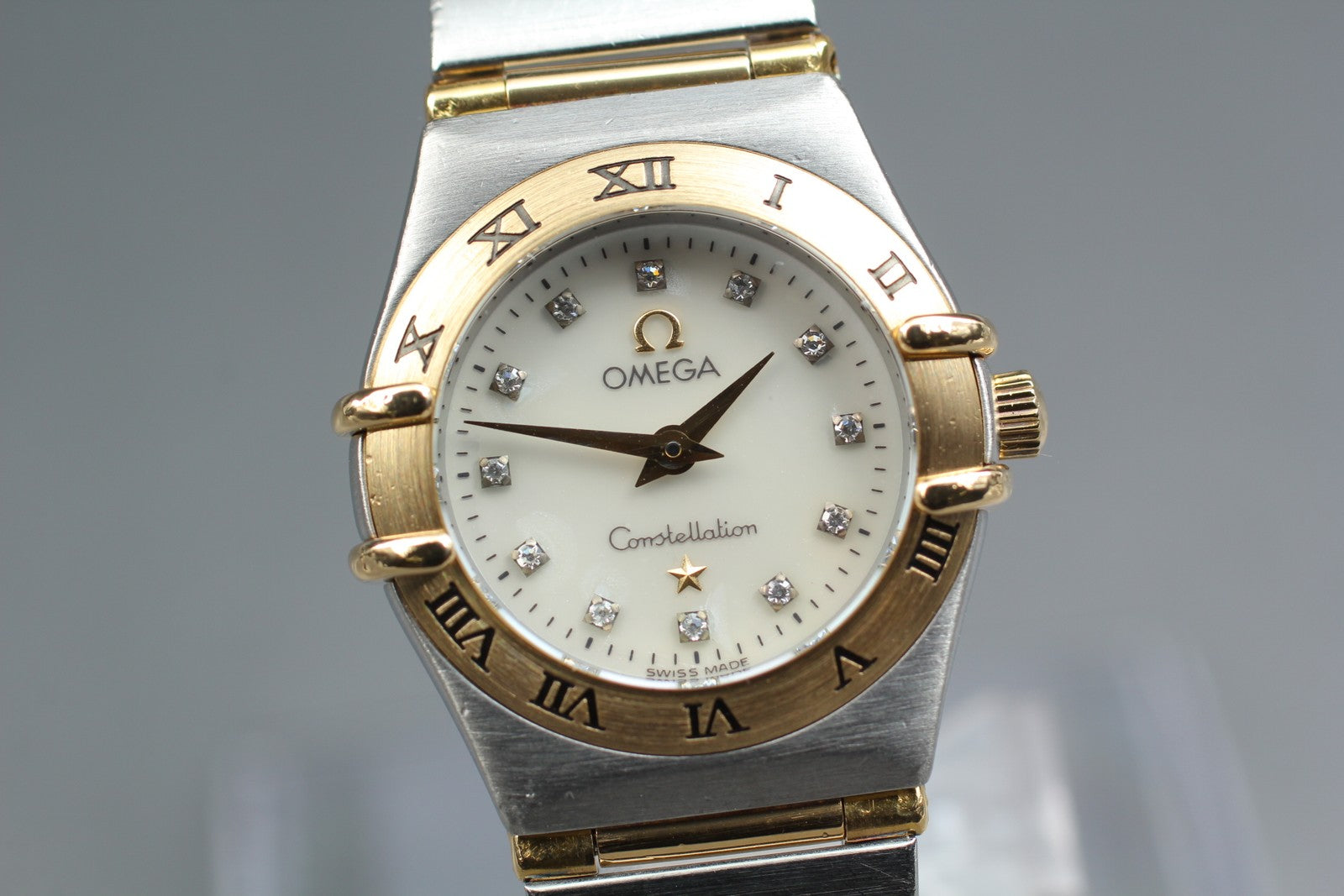 OMEGA Constellation Mini 795.1203 12P Diamond 22mm Gold Quartz Women's Watch