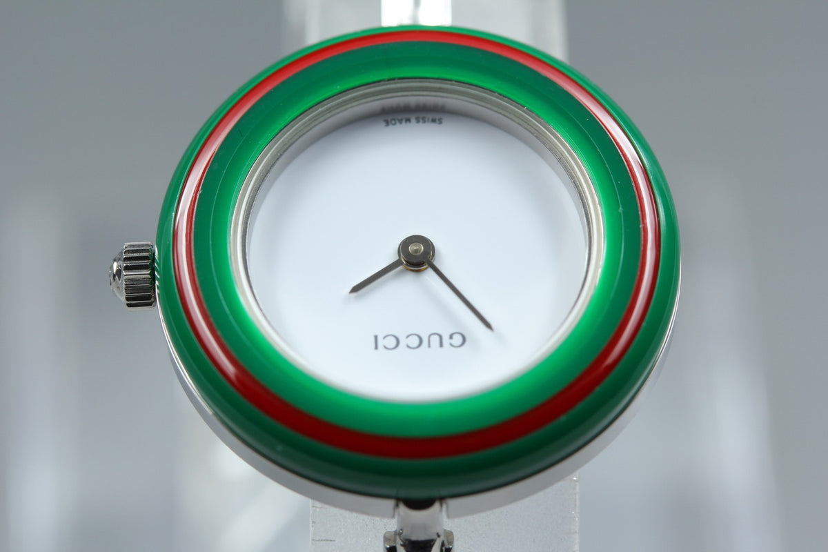 [Overhauled] Gucci Change Bezel 11/12.2L 12 Colors Silver Women's Watch Box